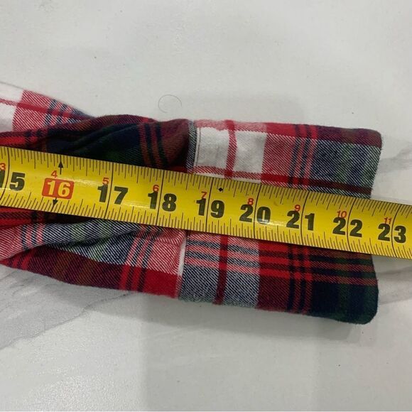 Reformation Women Plaid Flannel Button Up Shirt Size Small Red White Long Sleeve - Picture 5 of 9